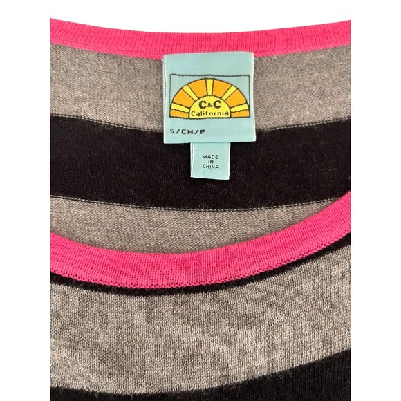 Vintage Y2K C & C California Cashmere Wool Blend Sweater Sz S Preppy Grunge NWOT - Picture 11 of 12